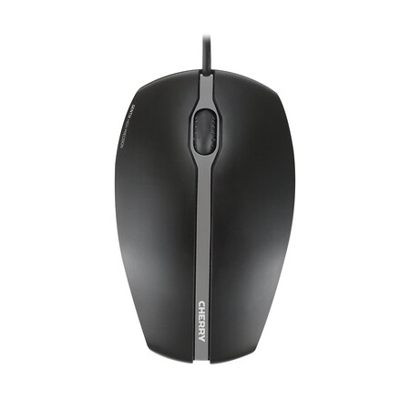 Cherry Gentix - Black Optical Mouse 1000 Dpi W/Solid Rubber Sides 1.8 Meter JM-0300-2